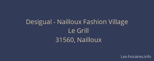Desigual - Nailloux Fashion Village