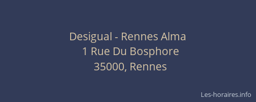 Desigual - Rennes Alma