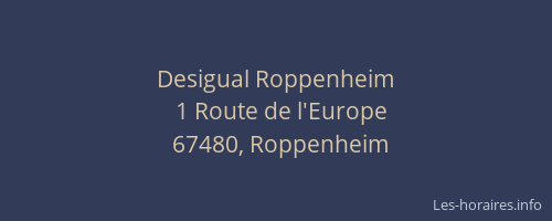 Desigual Roppenheim