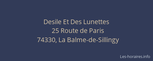 Desile Et Des Lunettes