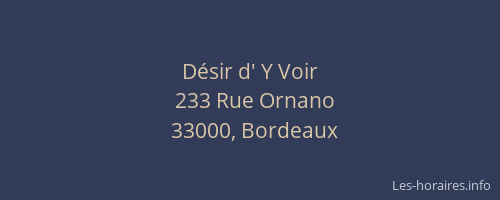 Désir d' Y Voir