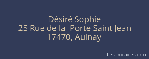 Désiré Sophie
