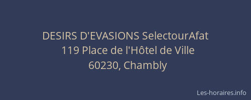 DESIRS D'EVASIONS SelectourAfat