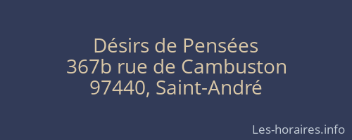 Désirs de Pensées