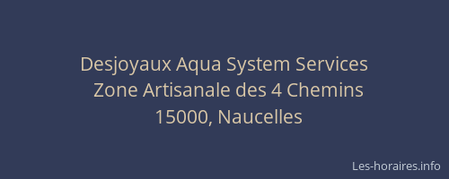 Desjoyaux Aqua System Services