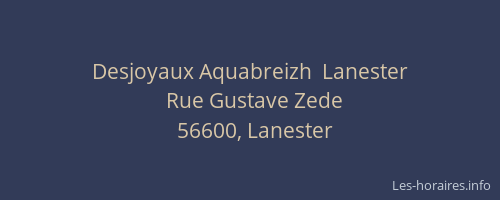 Desjoyaux Aquabreizh  Lanester