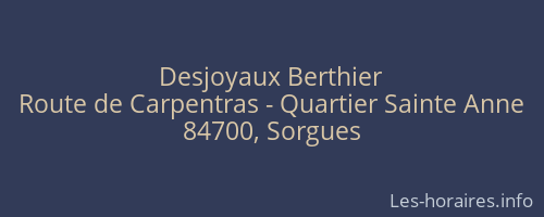 Desjoyaux Berthier