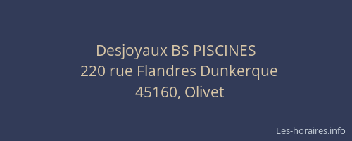 Desjoyaux BS PISCINES