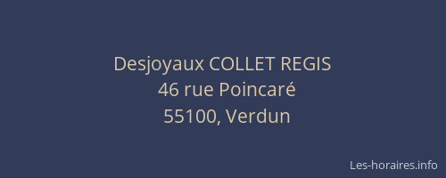 Desjoyaux COLLET REGIS