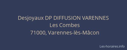 Desjoyaux DP DIFFUSION VARENNES