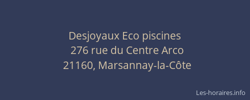 Desjoyaux Eco piscines