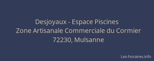 Desjoyaux - Espace Piscines