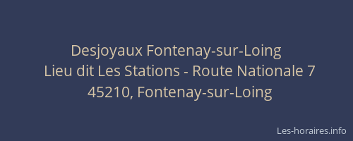 Desjoyaux Fontenay-sur-Loing