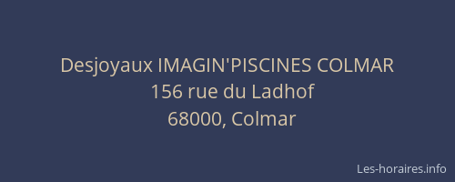 Desjoyaux IMAGIN'PISCINES COLMAR