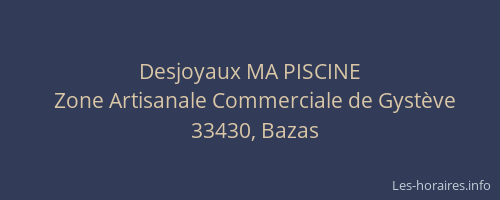 Desjoyaux MA PISCINE