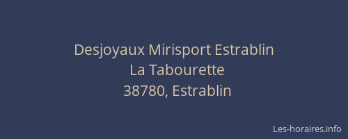 Desjoyaux Mirisport Estrablin