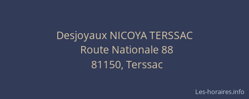 Desjoyaux NICOYA TERSSAC