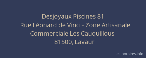 Desjoyaux Piscines 81