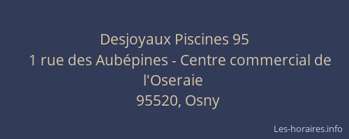 Desjoyaux Piscines 95
