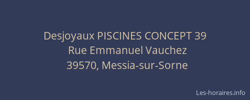 Desjoyaux PISCINES CONCEPT 39