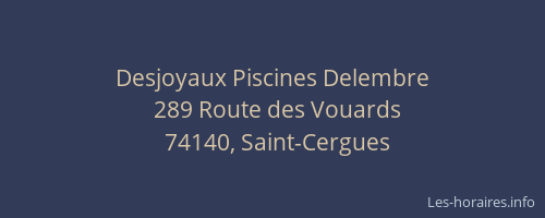 Desjoyaux Piscines Delembre