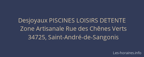 Desjoyaux PISCINES LOISIRS DETENTE