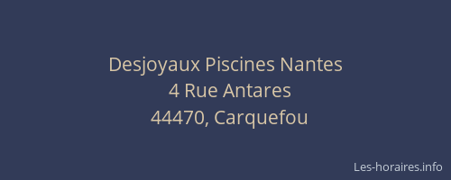 Desjoyaux Piscines Nantes