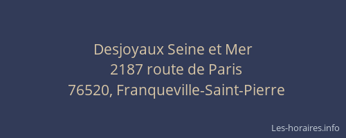 Desjoyaux Seine et Mer