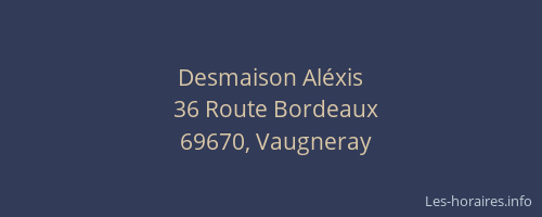 Desmaison Aléxis