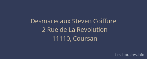 Desmarecaux Steven Coiffure