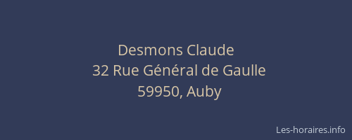 Desmons Claude