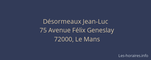 Désormeaux Jean-Luc