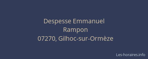 Despesse Emmanuel