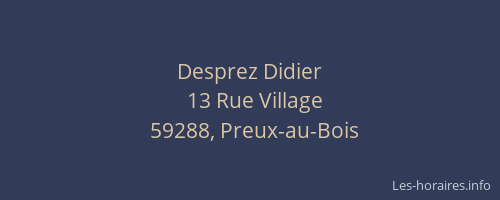 Desprez Didier