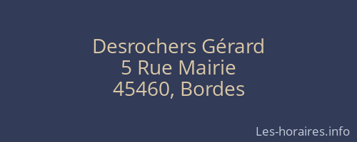 Desrochers Gérard