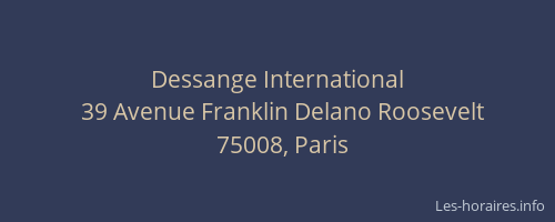Dessange International