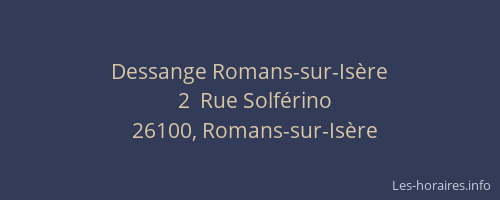 Dessange Romans-sur-Is&egrave;re