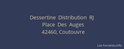 Dessertine  Distribution  RJ