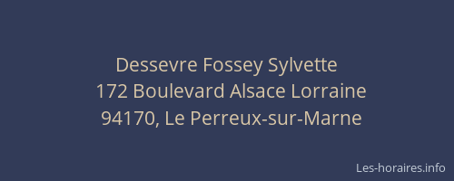 Dessevre Fossey Sylvette