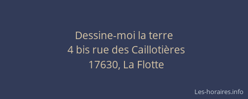 Dessine-moi la terre
