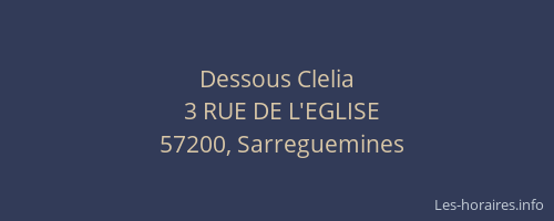 Dessous Clelia