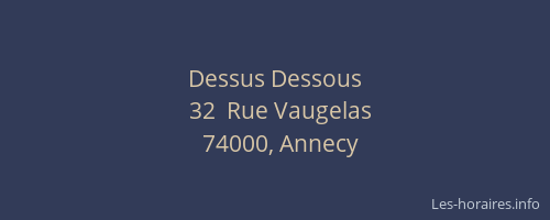 Dessus Dessous