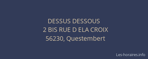 DESSUS DESSOUS