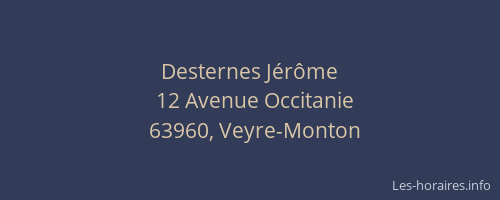 Desternes J&eacute;r&ocirc;me