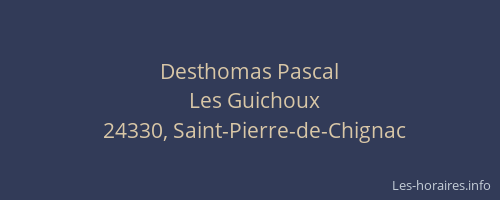 Desthomas Pascal