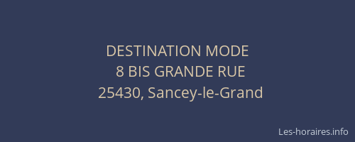 DESTINATION MODE