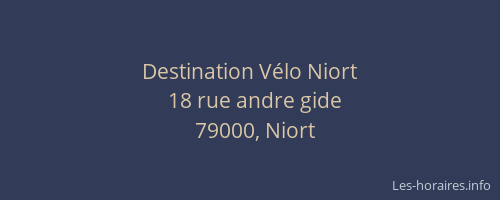 Destination Vélo Niort