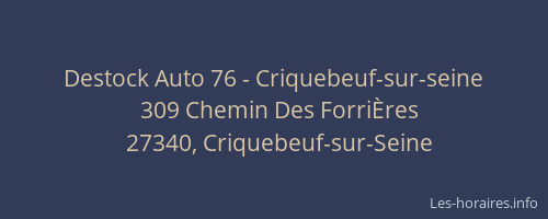 Destock Auto 76 - Criquebeuf-sur-seine