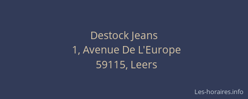 Destock Jeans