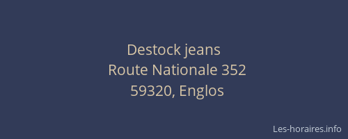 Destock jeans